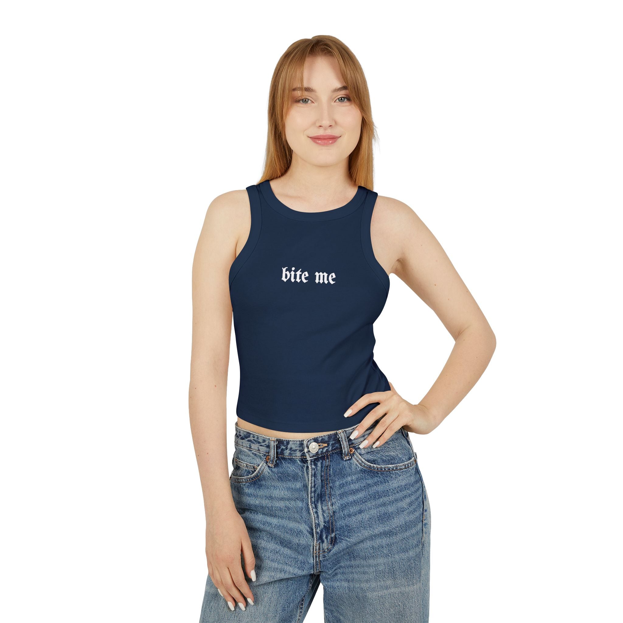 Bite Me Racer Tank Top