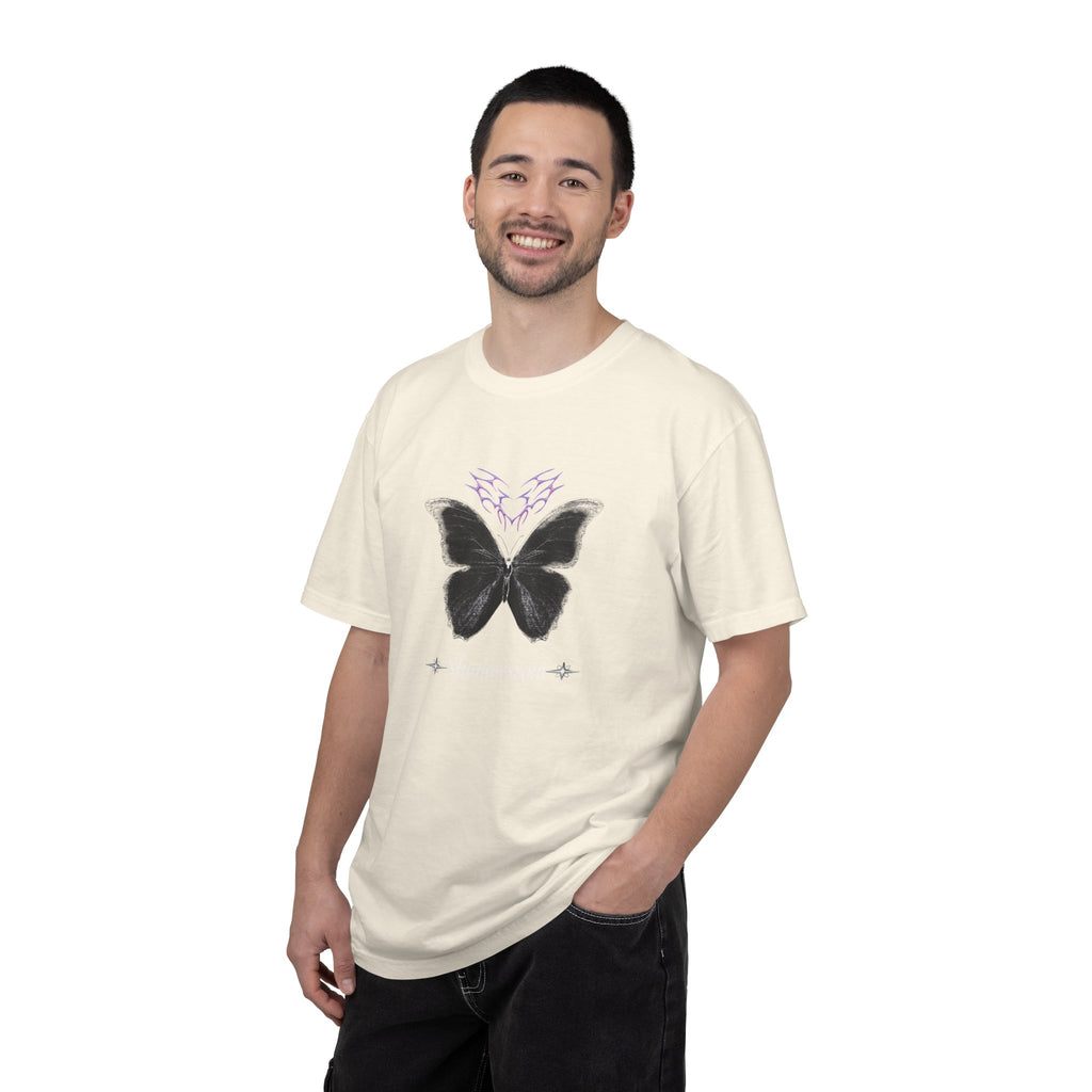 Unisex Garment-Dyed Butterfly Shadowseam T-shirt