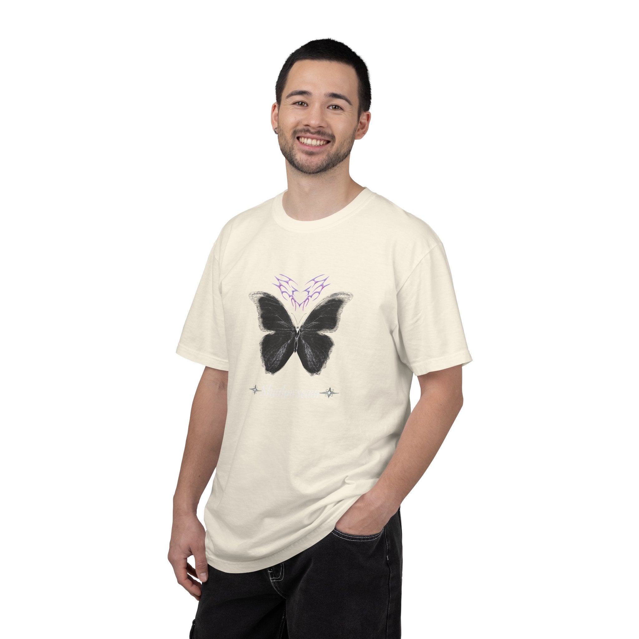 Unisex Garment-Dyed Butterfly Shadowseam T-shirt