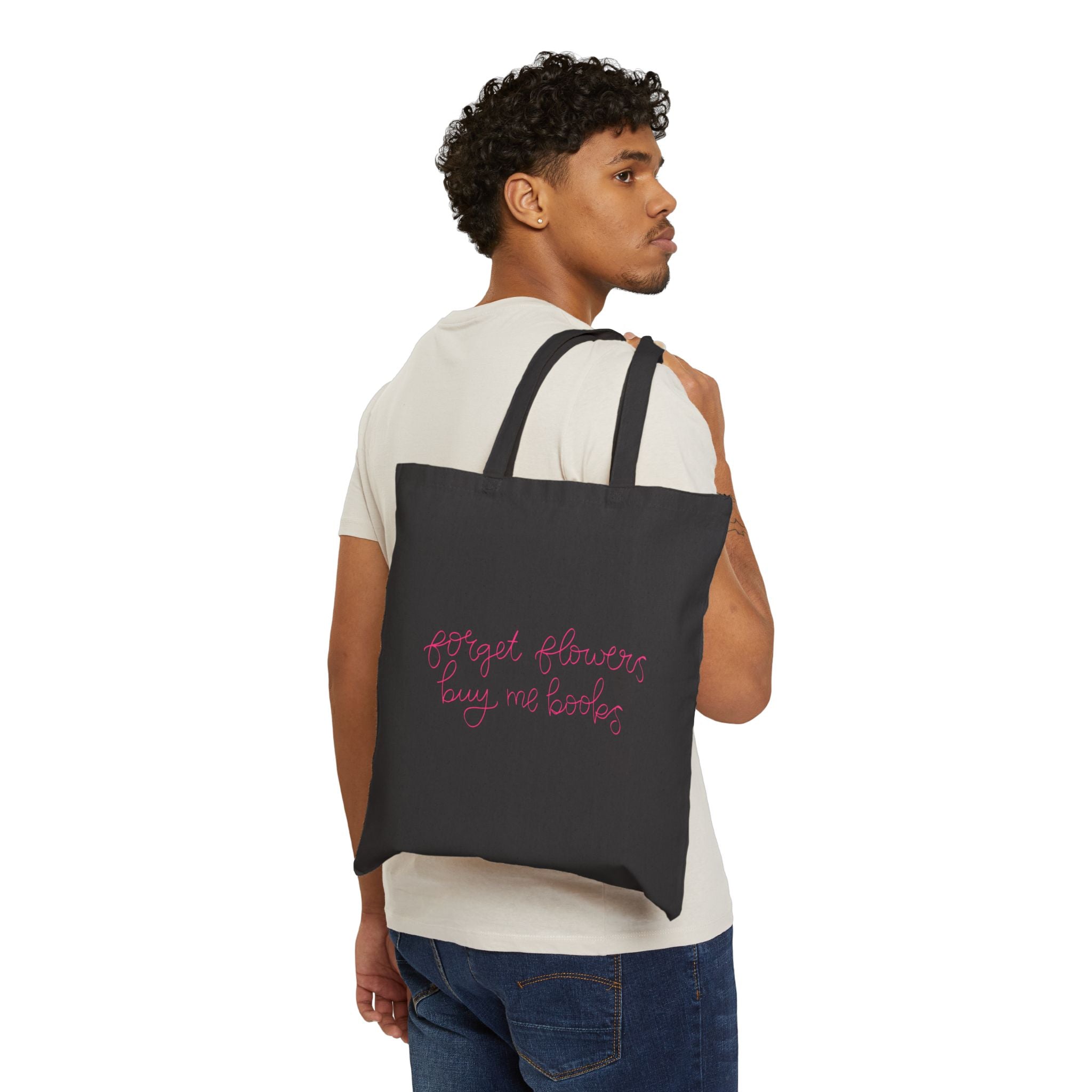 Buy Me Books Cotton Canvas Tote Bag