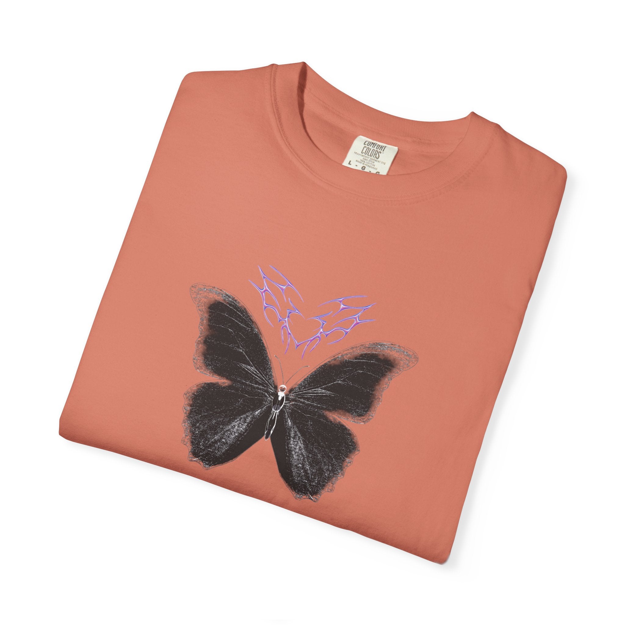 Unisex Garment-Dyed Butterfly Shadowseam T-shirt