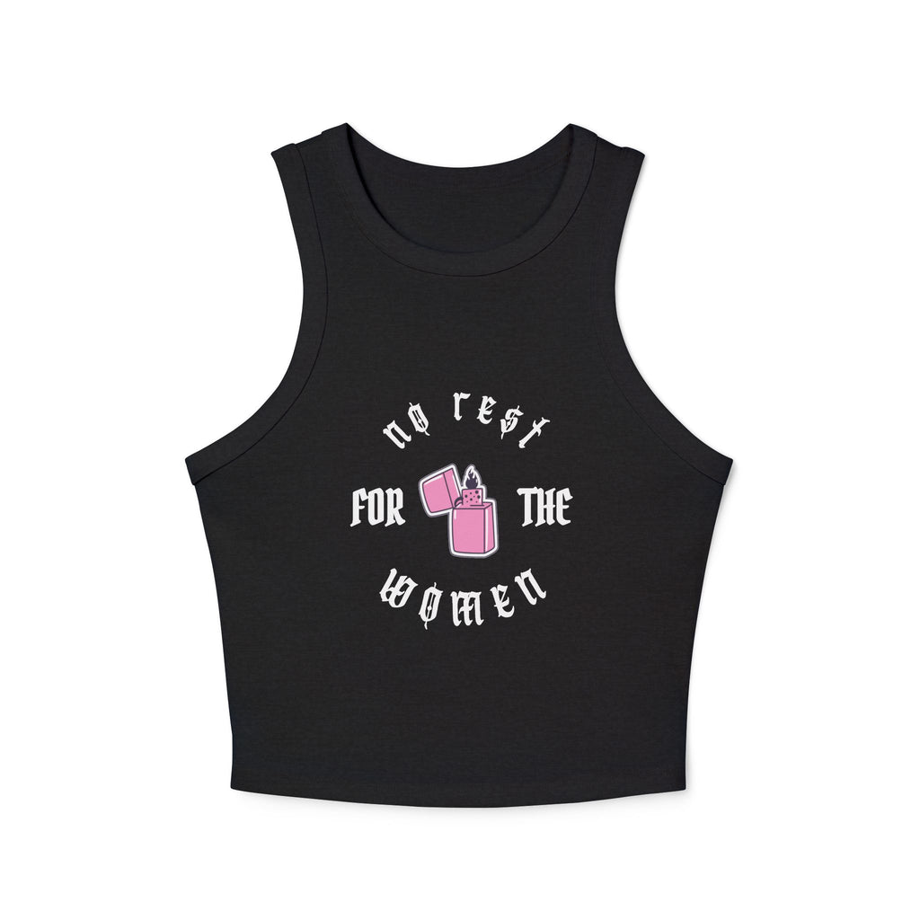 No Rest For Women Rib Racer Tank Top