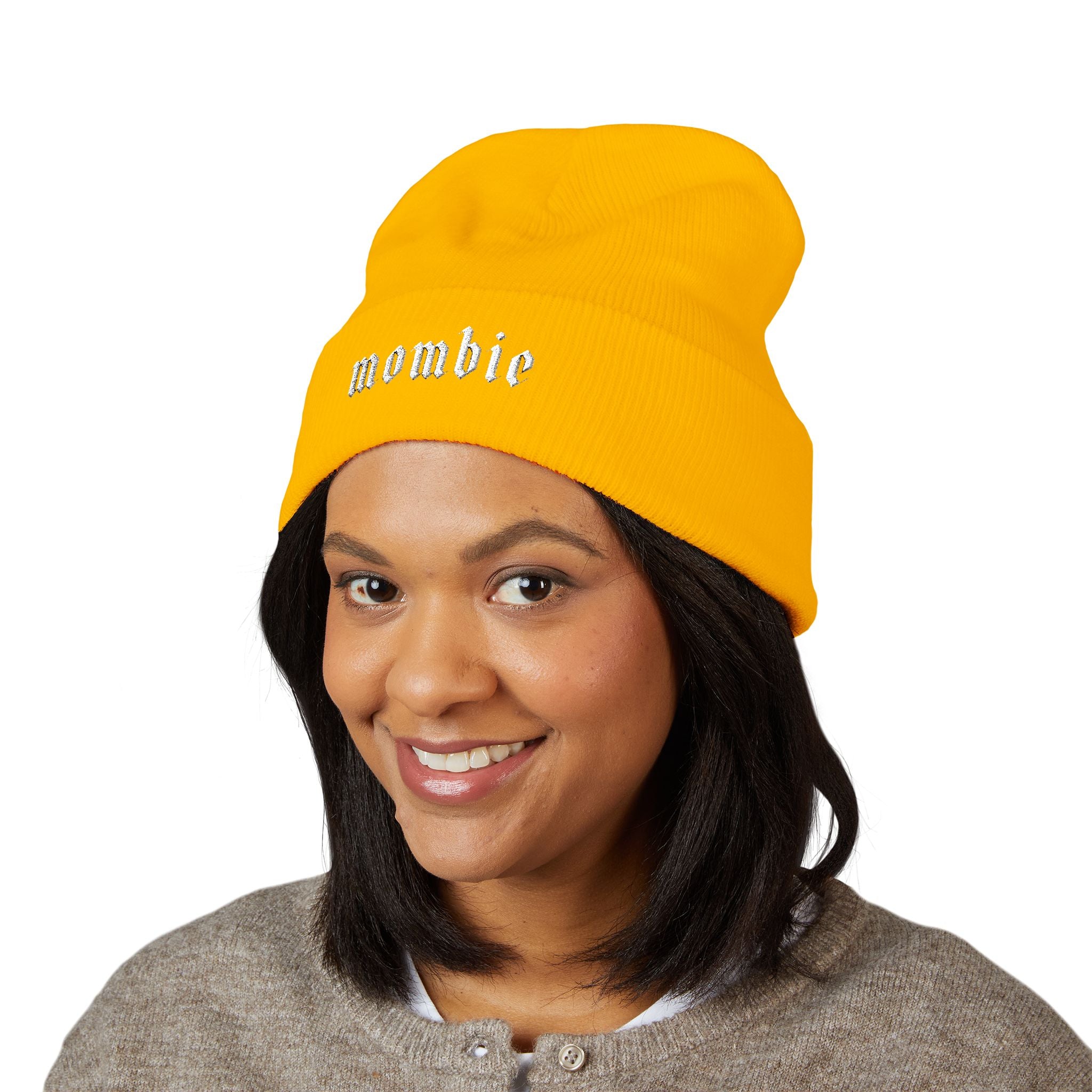 Mombie Cuffed Beanie (Embroidery)