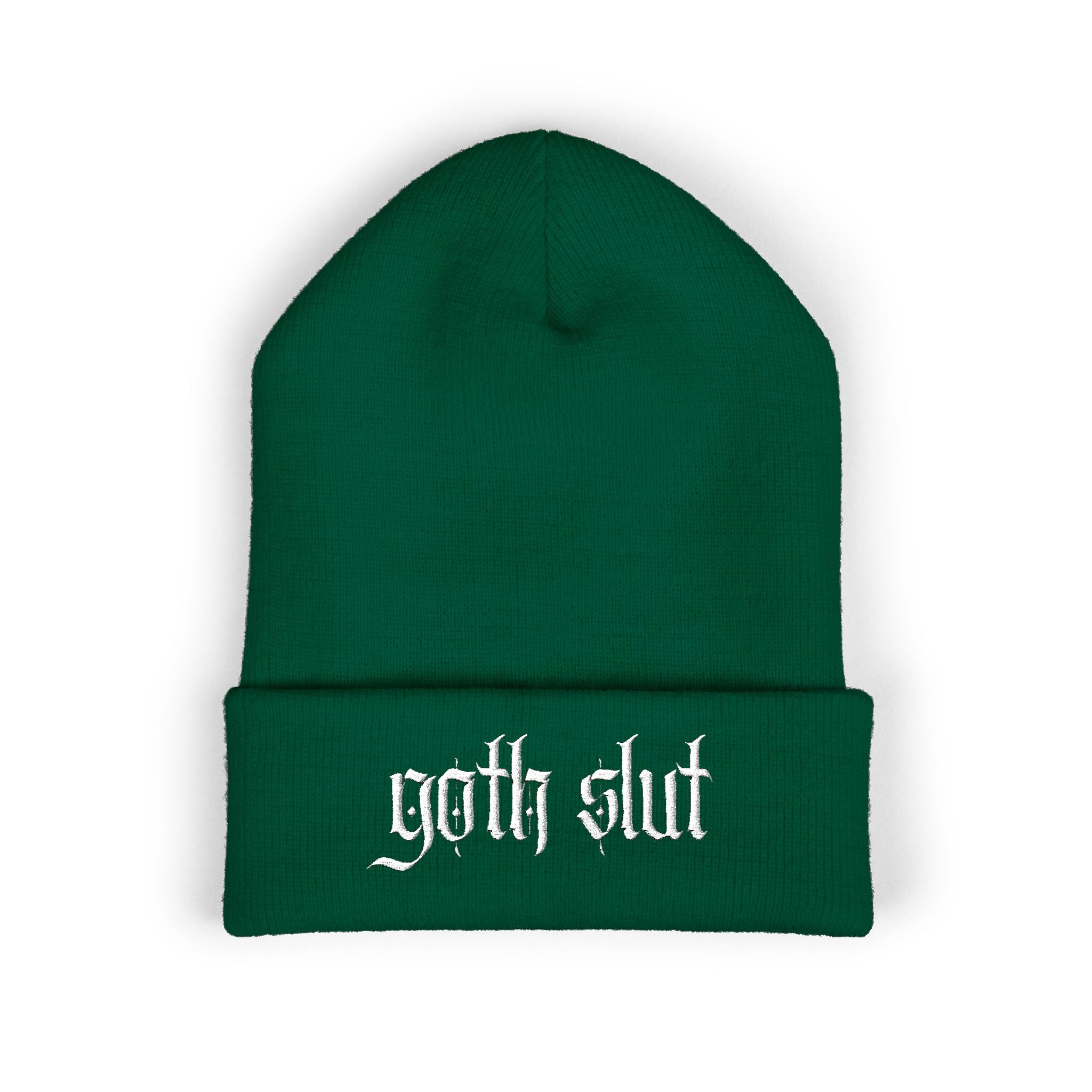 Goth Slut Cuffed Beanie (Embroidery)