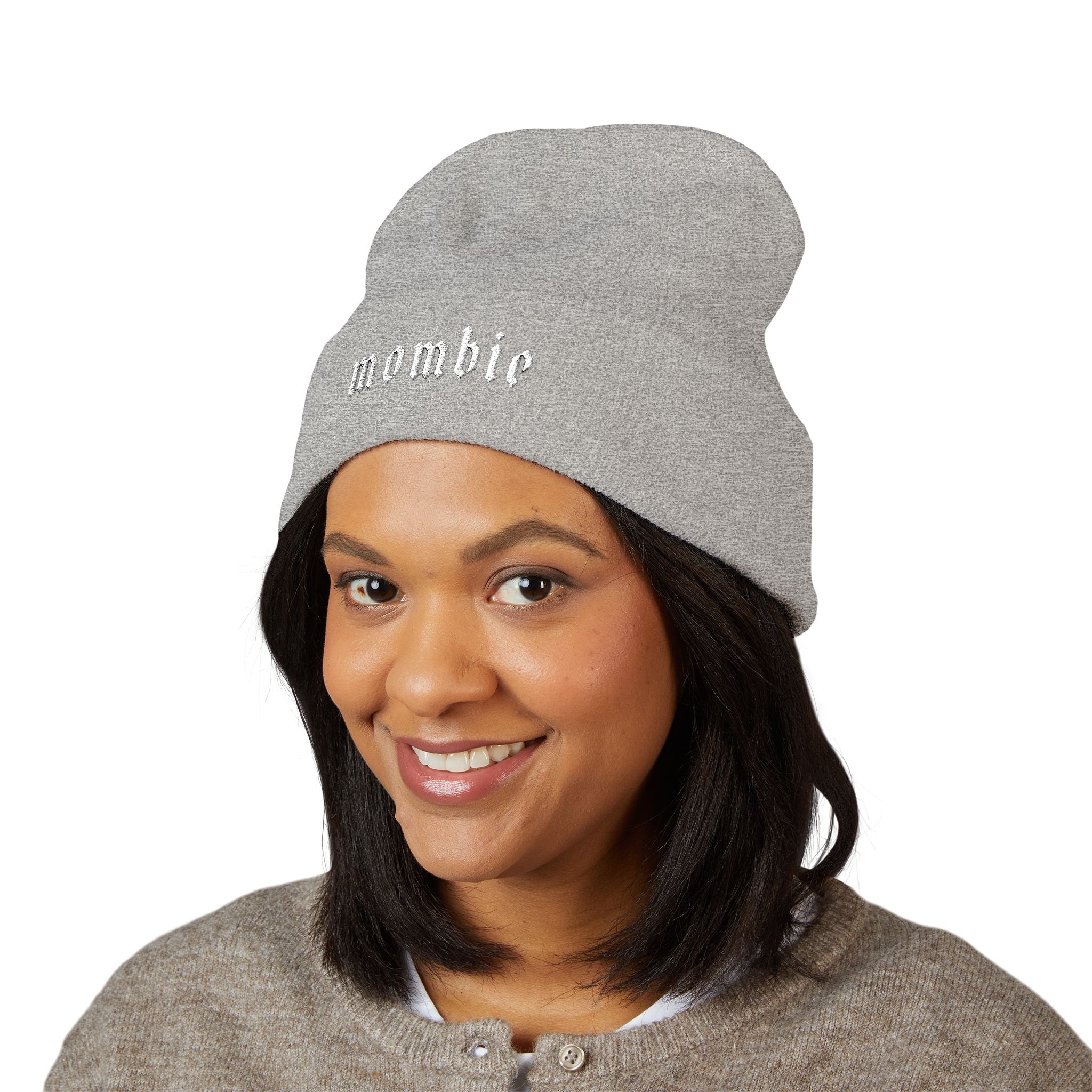 Mombie Cuffed Beanie (Embroidery)