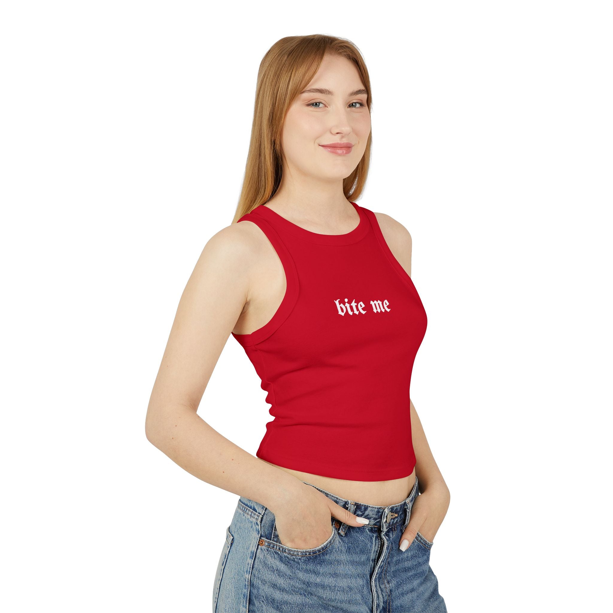 Bite Me Racer Tank Top