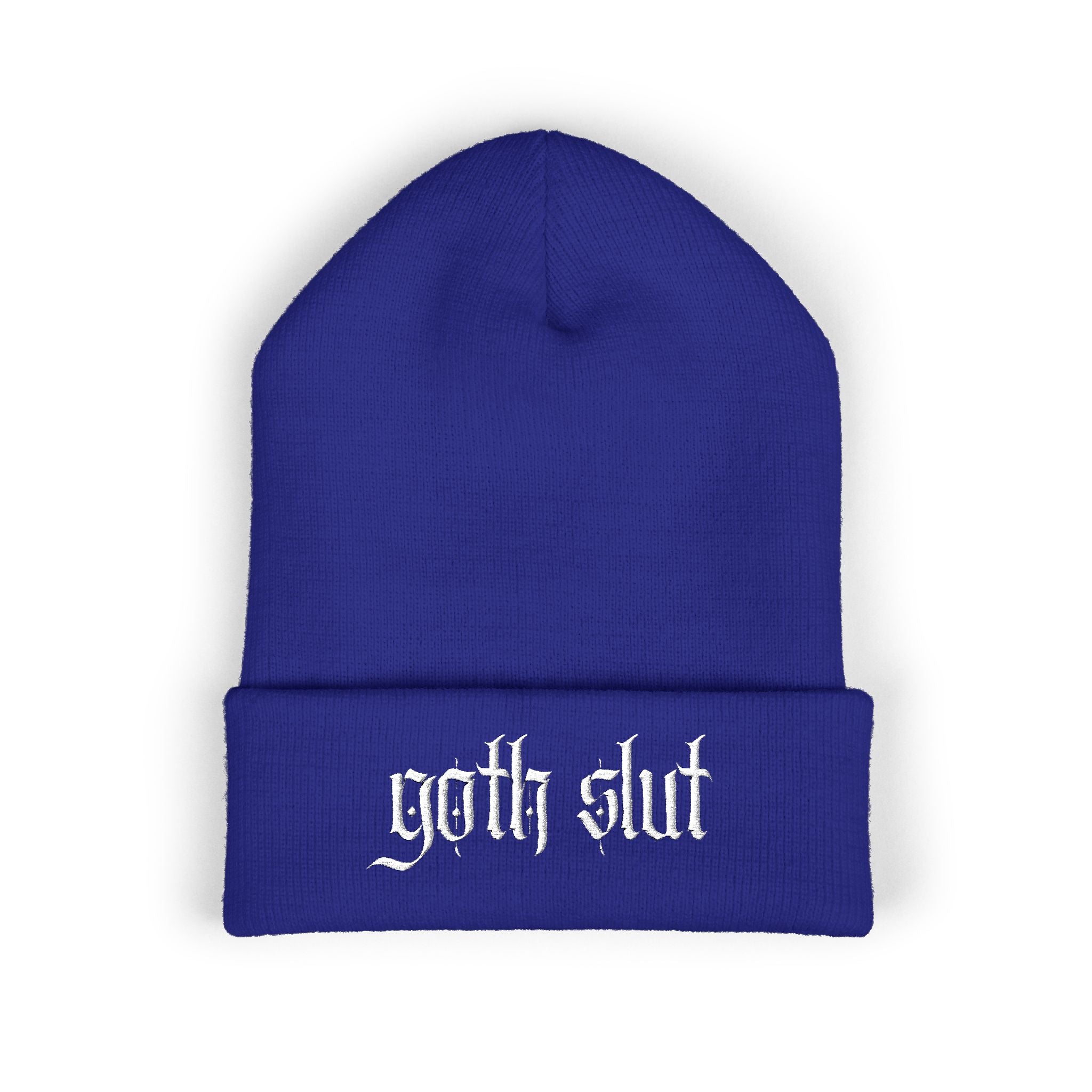 Goth Slut Cuffed Beanie (Embroidery)