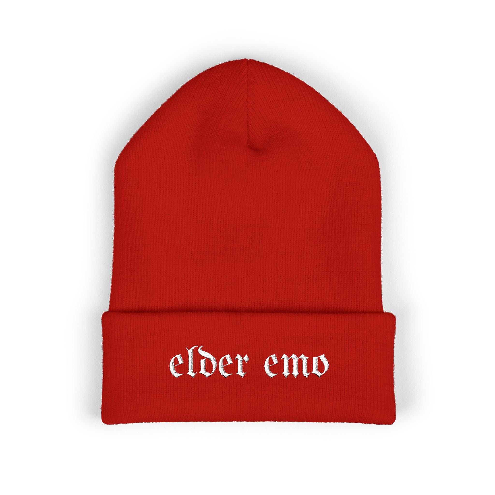 Elder Emo Classic Cuffed Beanie (Embroidery)