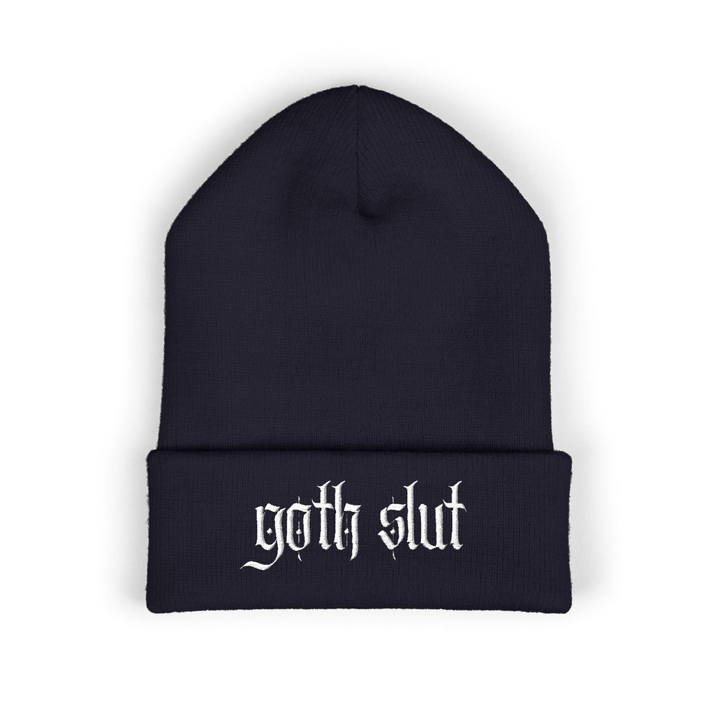 Goth Slut Cuffed Beanie (Embroidery)