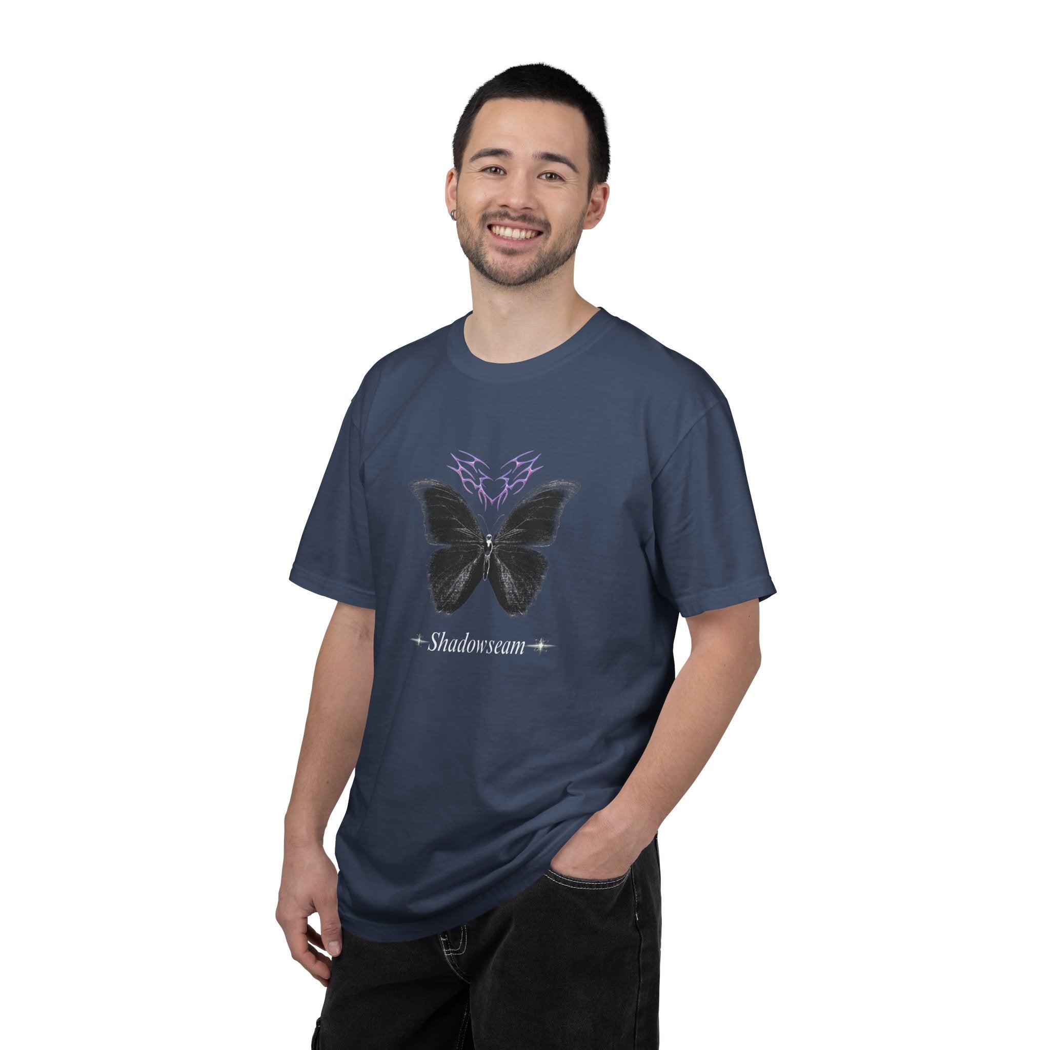 Unisex Garment-Dyed Butterfly Shadowseam T-shirt