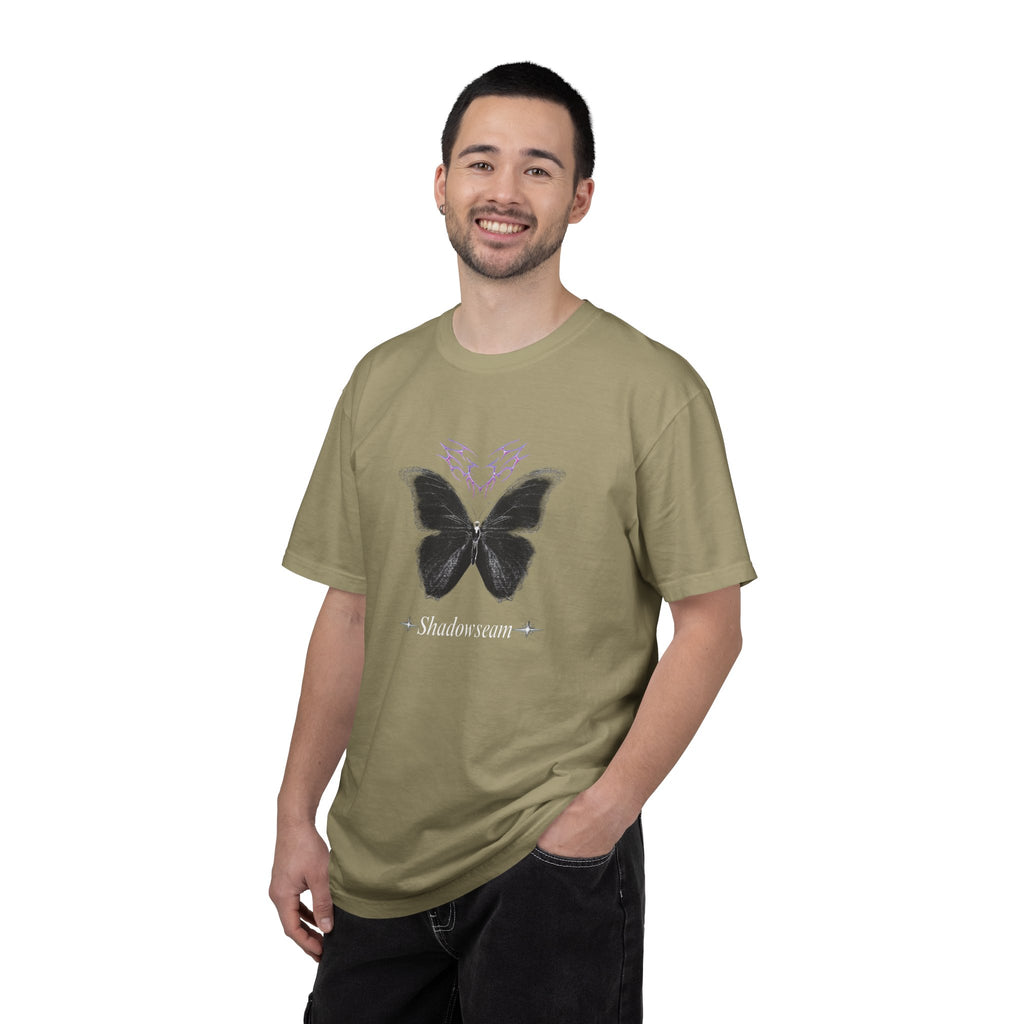Unisex Garment-Dyed Butterfly Shadowseam T-shirt