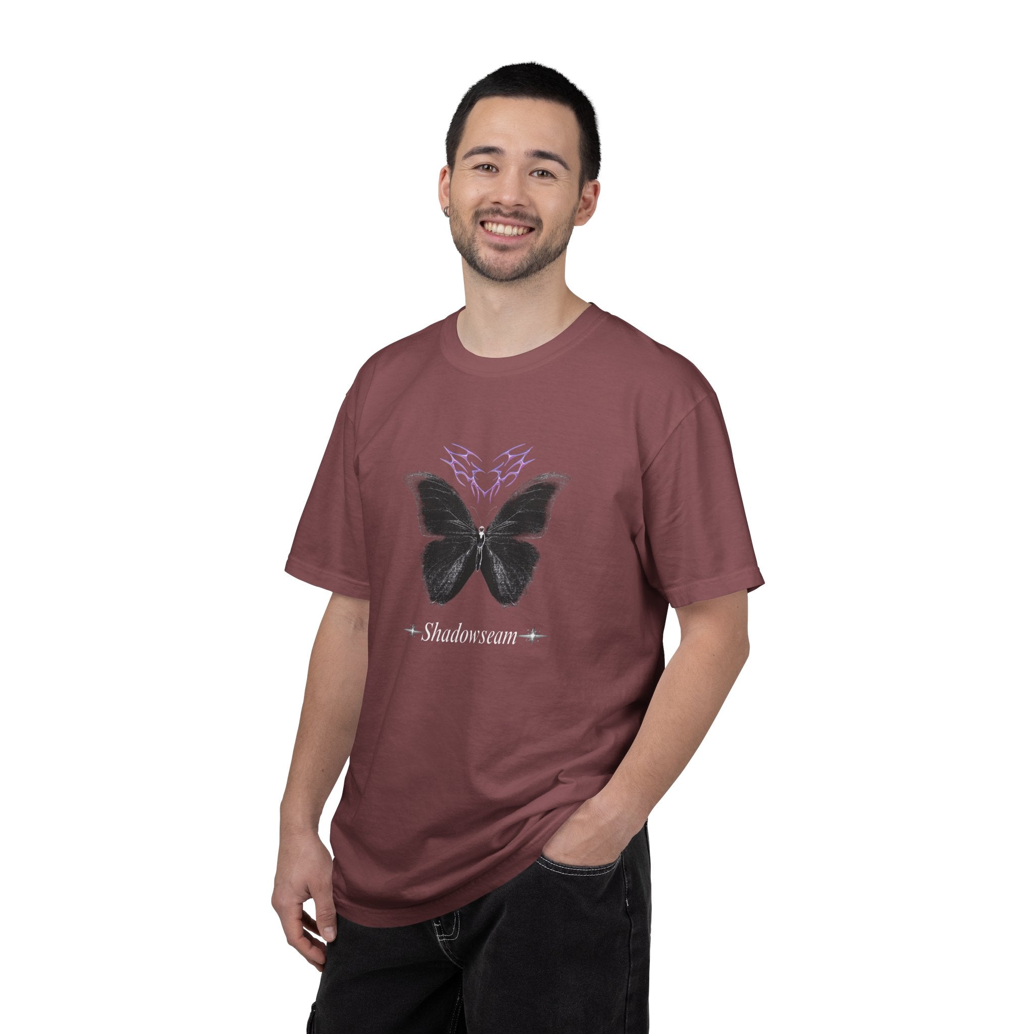 Unisex Garment-Dyed Butterfly Shadowseam T-shirt