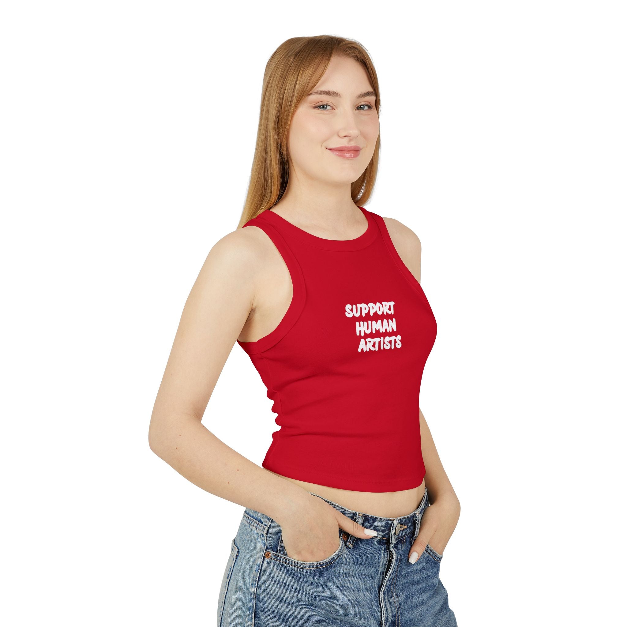 Human Artists Racer Tank Top
