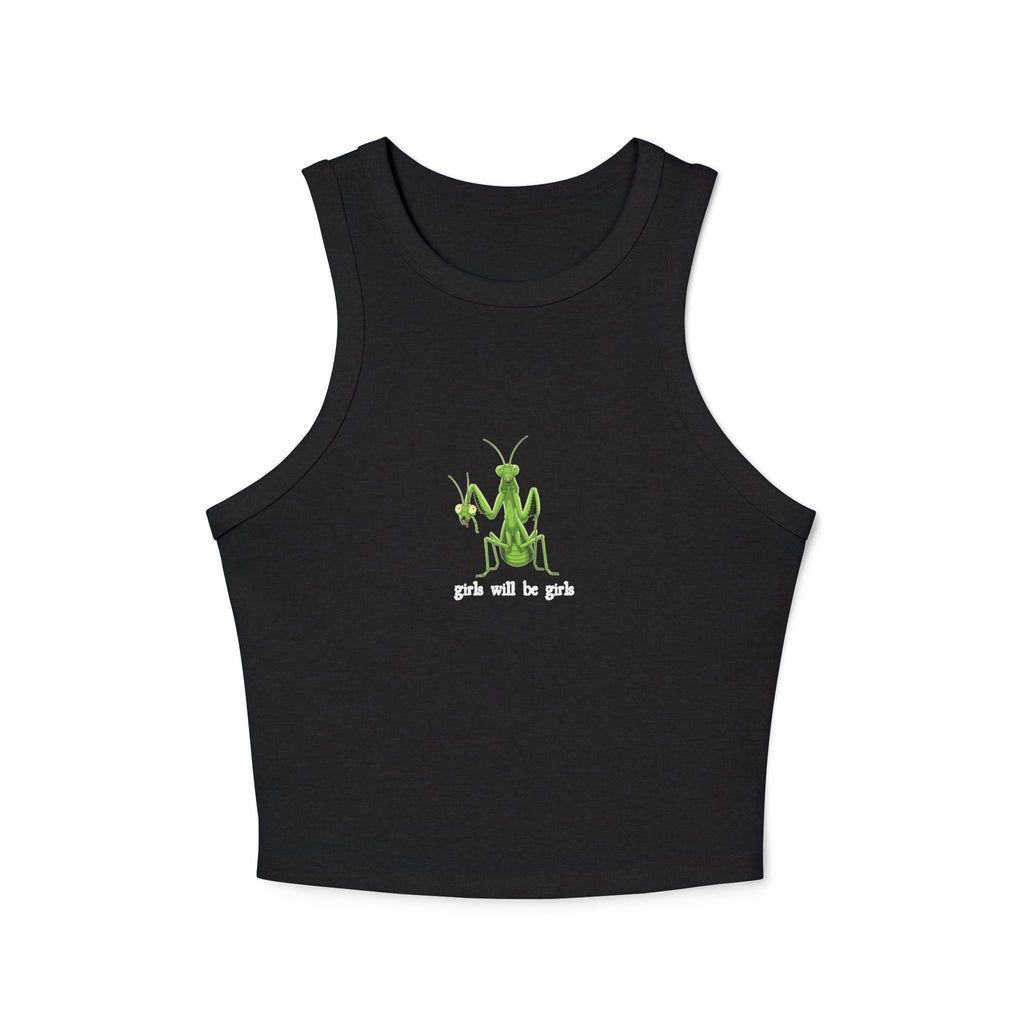 Praying Mantis Micro Rib Racer Tank Top