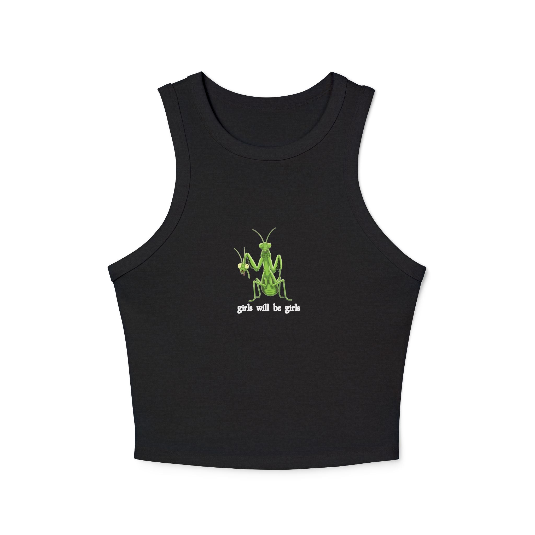 Praying Mantis Micro Rib Racer Tank Top