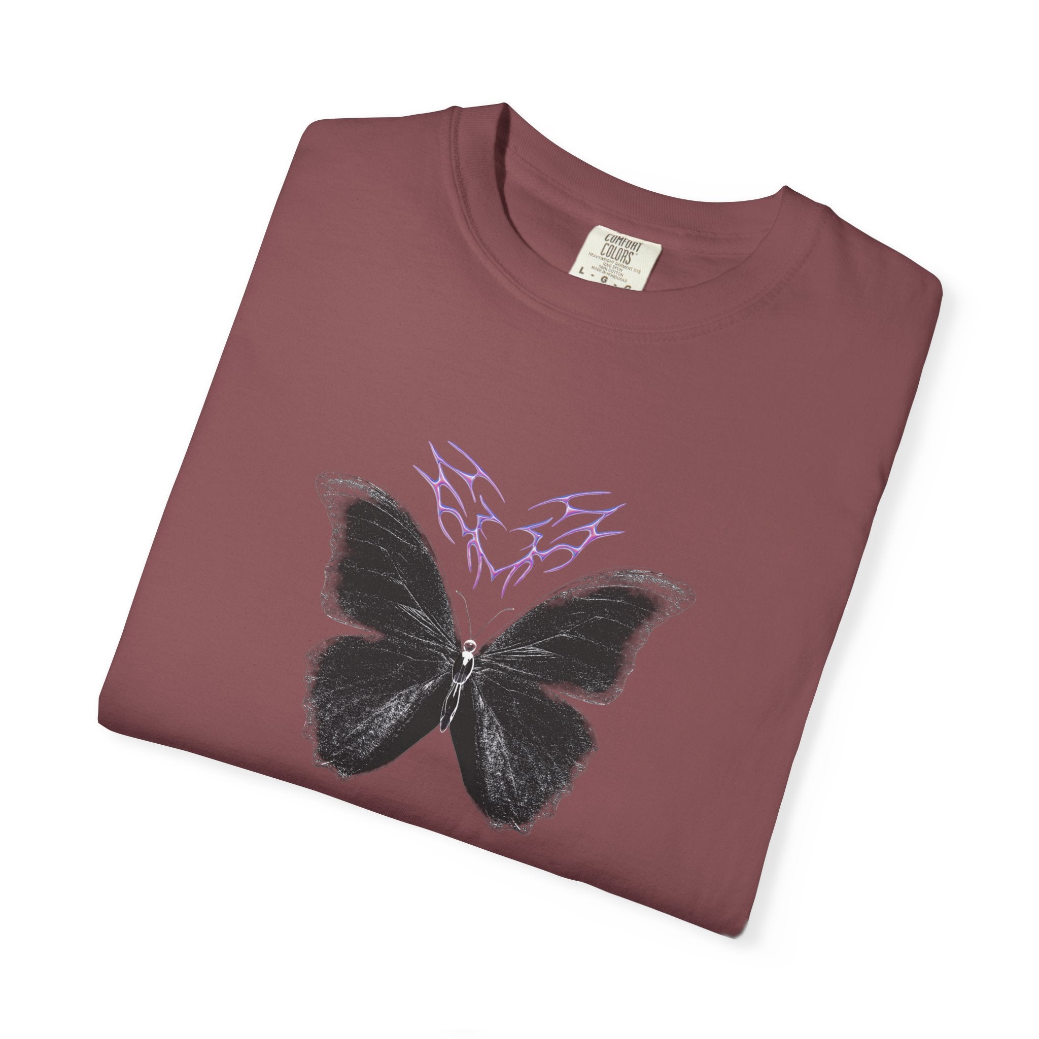 Unisex Garment-Dyed Butterfly Shadowseam T-shirt