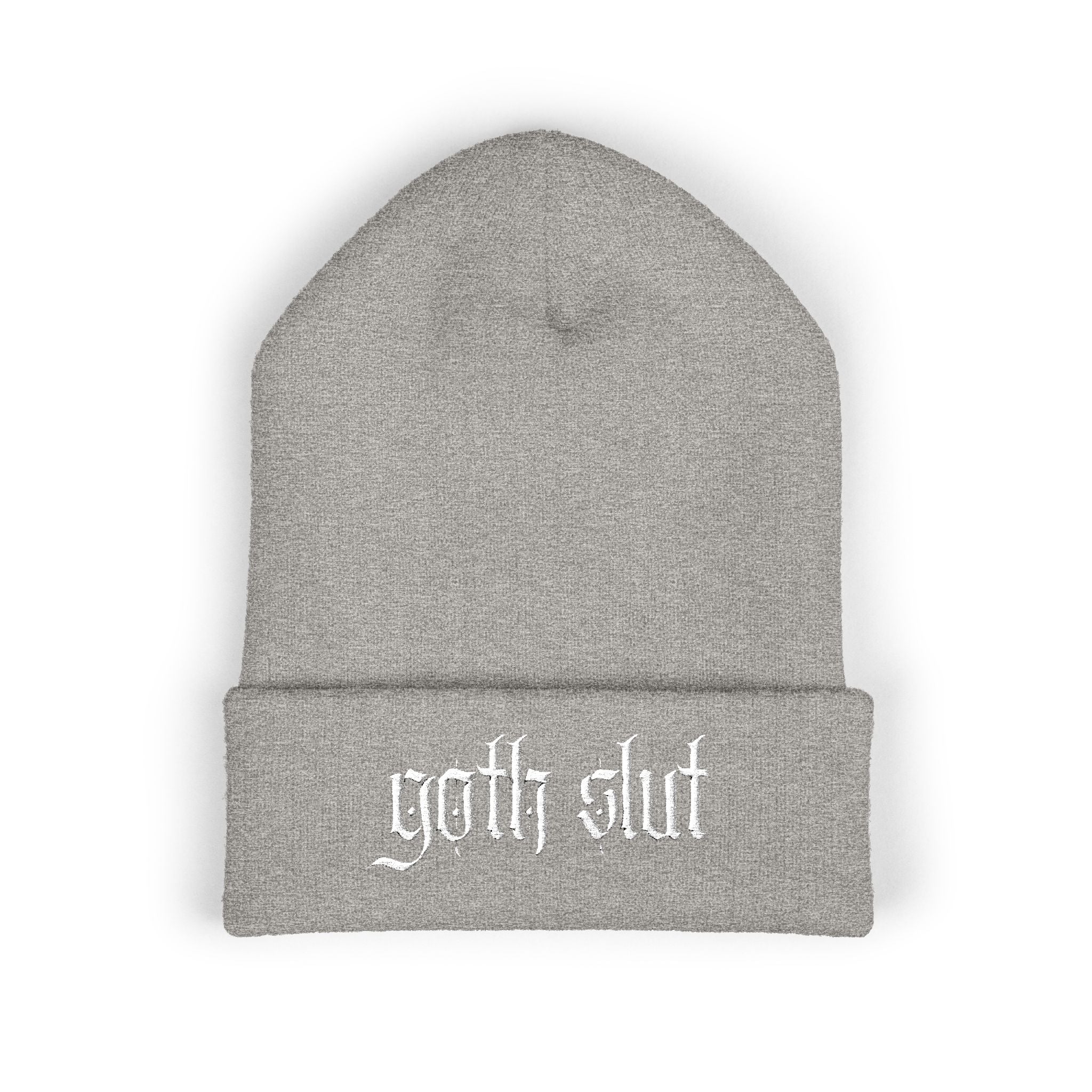 Goth Slut Cuffed Beanie (Embroidery)