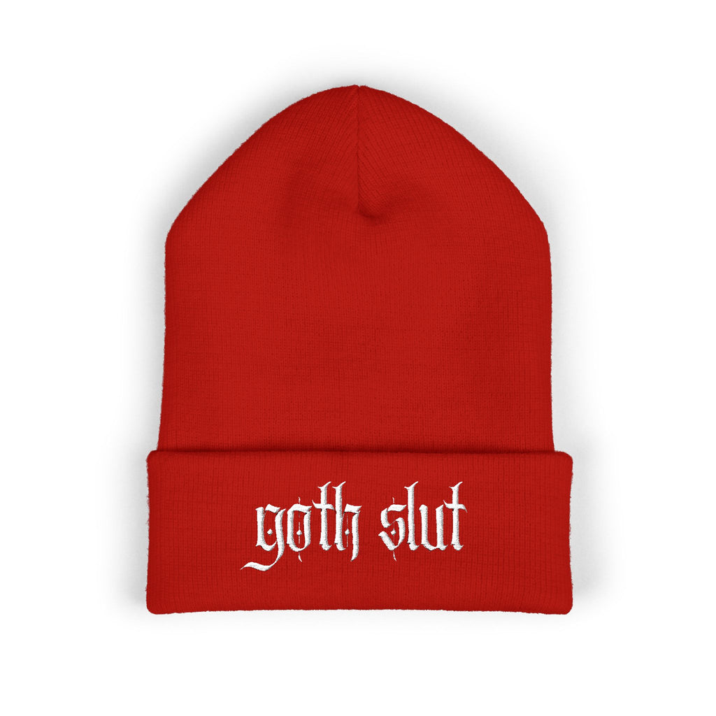 Goth Slut Cuffed Beanie (Embroidery)