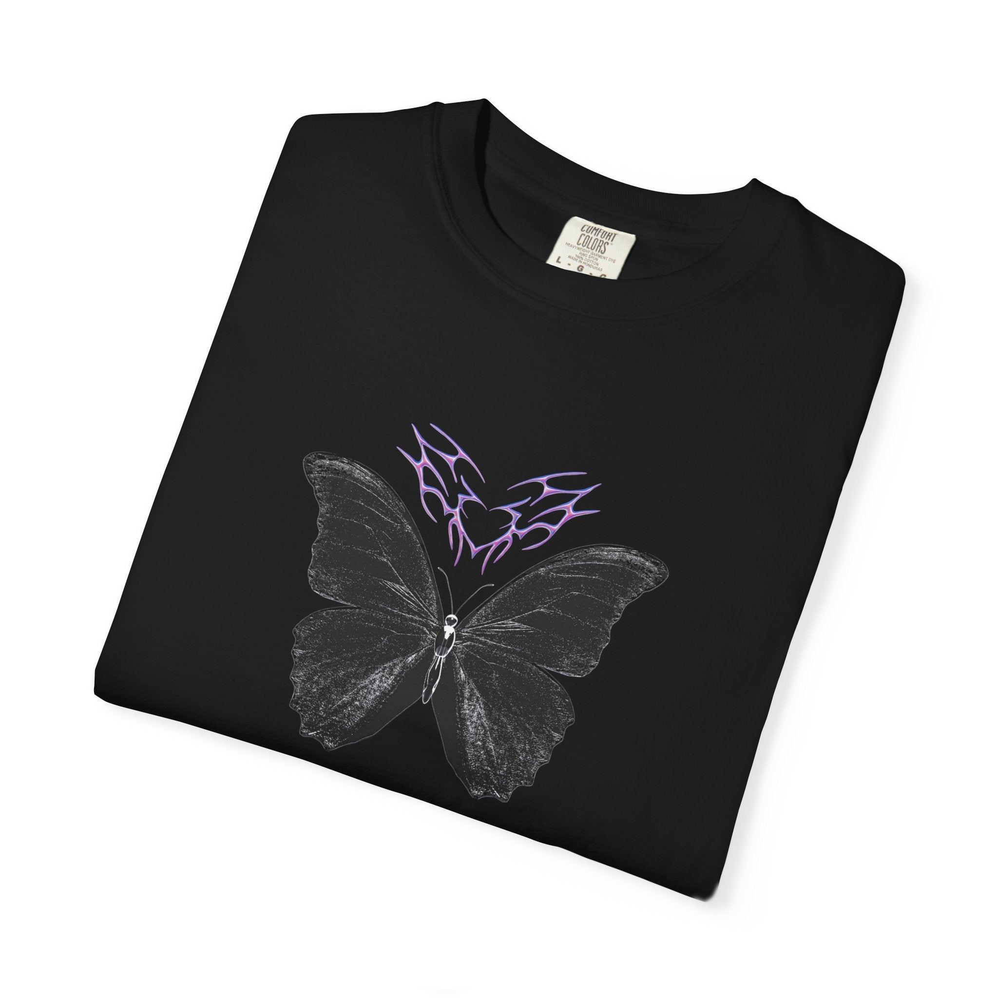 Unisex Garment-Dyed Butterfly Shadowseam T-shirt