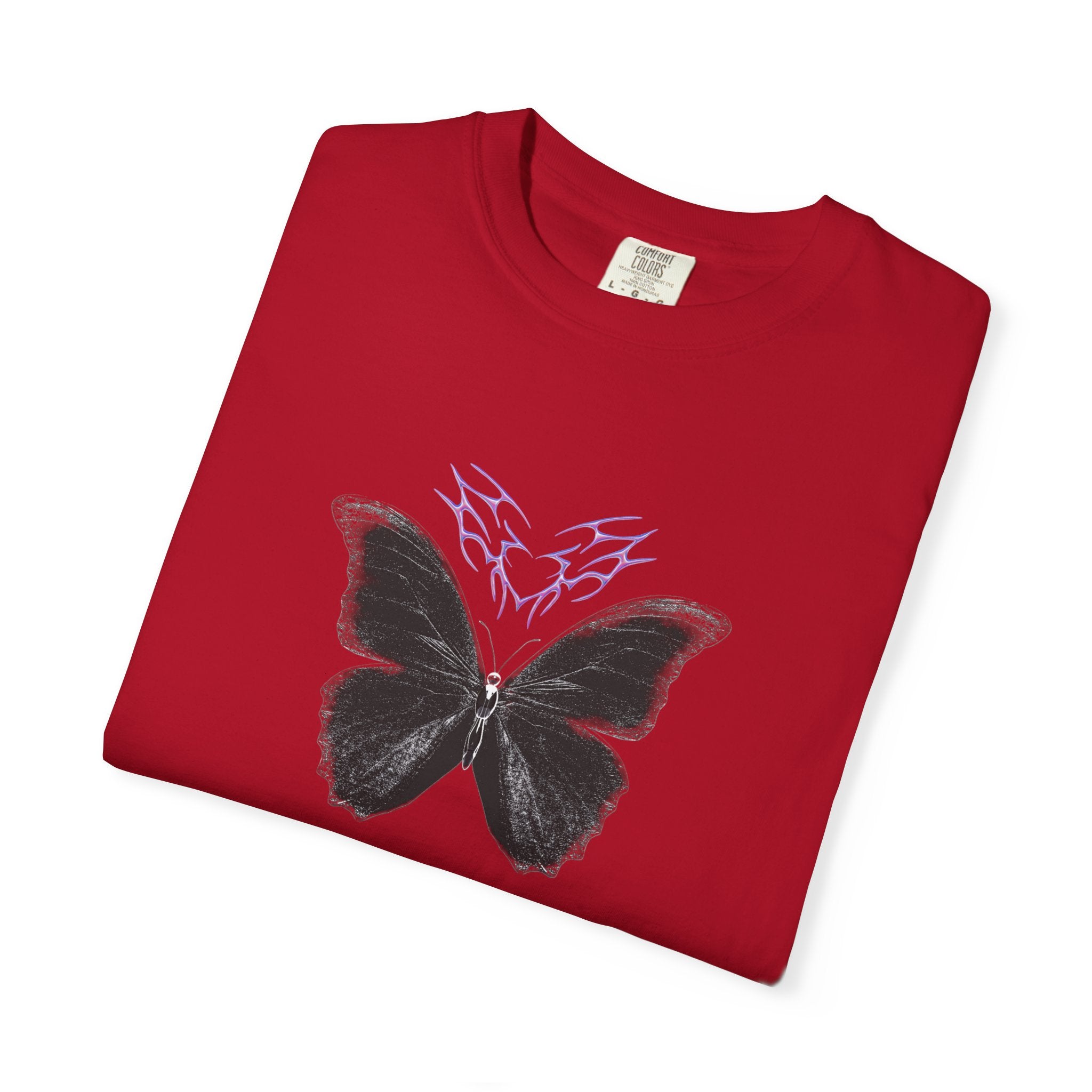 Unisex Garment-Dyed Butterfly Shadowseam T-shirt